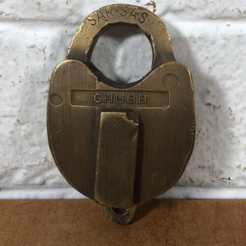 Vintage 1970s Brass SAR/SAS Chubb Padlock