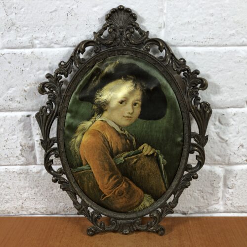 Vintage Brass Frame of "The Young Student" (Made in Italy)