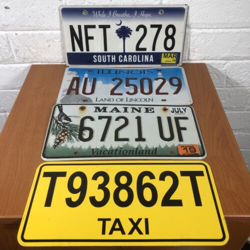 Collection of USA Number Plates