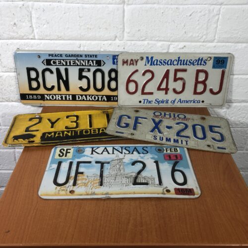 Collection of USA Number Plates