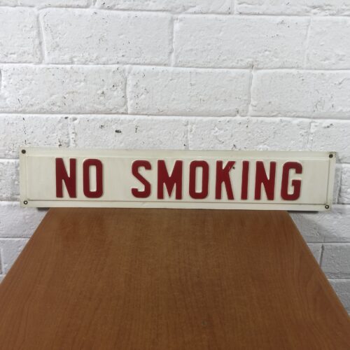 Vintage 'No Smoking' Sign