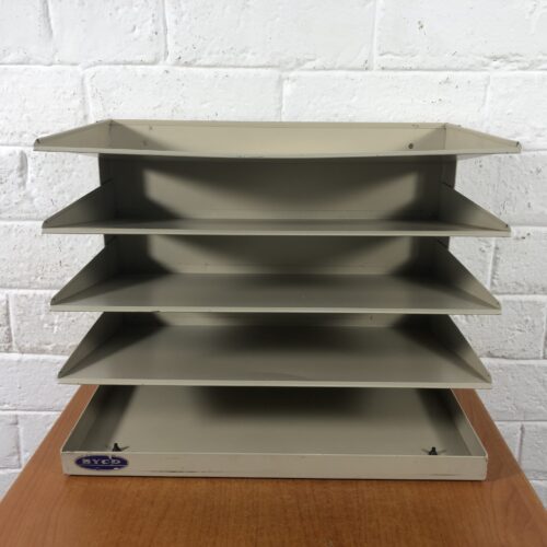 Vintage Metal Desk Paper Tray