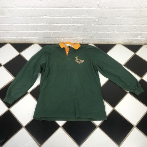 Vintage South African Springbok Rugby Jersey (Signed by Team Members