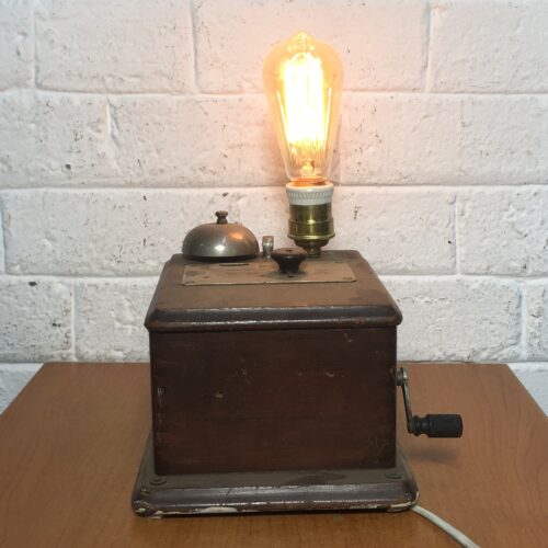 Vintage Telephone Signaling Device Lamp