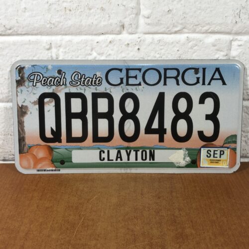 Georgia USA Number Plate