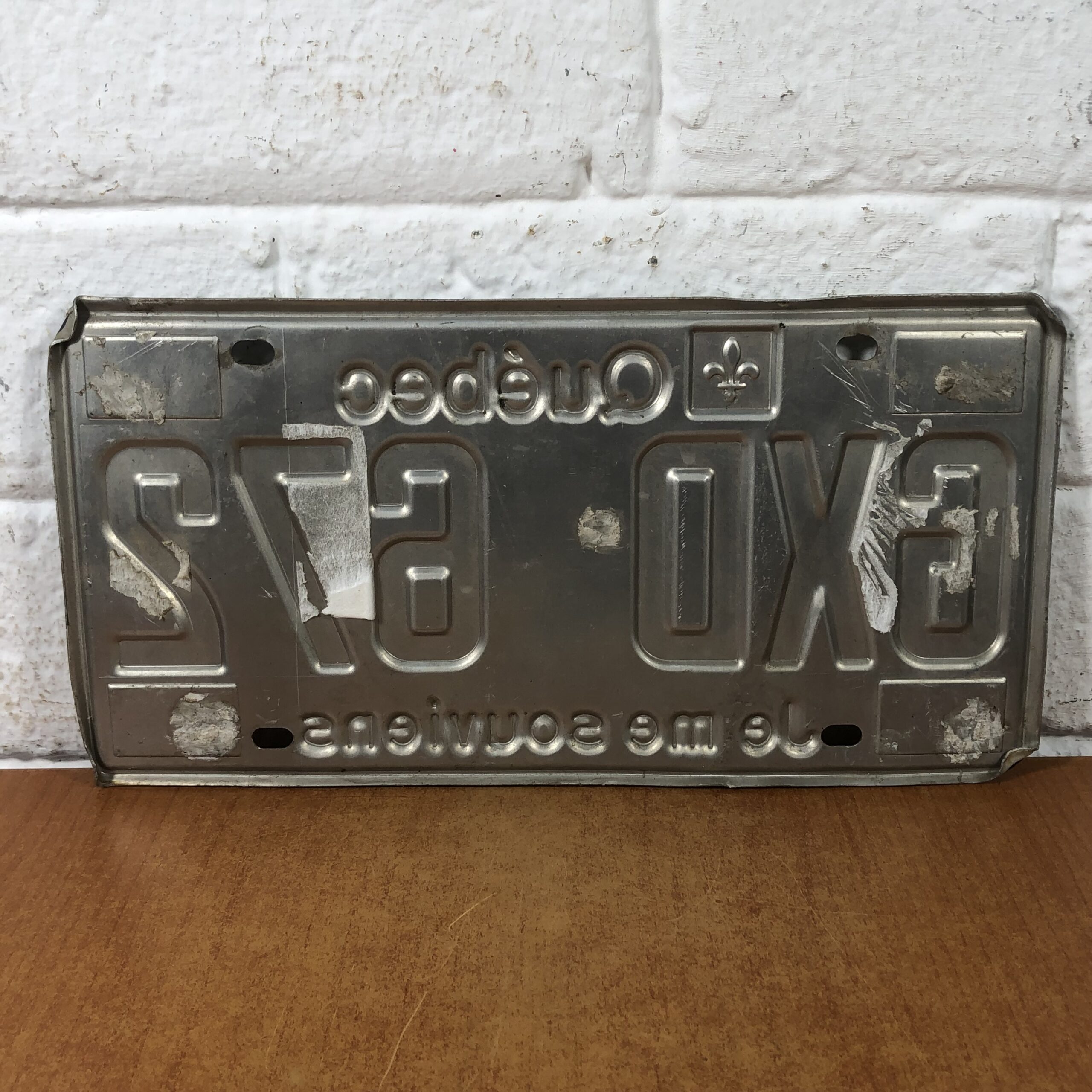 Vintage Quebec Canadian Number Plate - Image 5