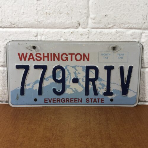 Vintage Washington USA Number Plate