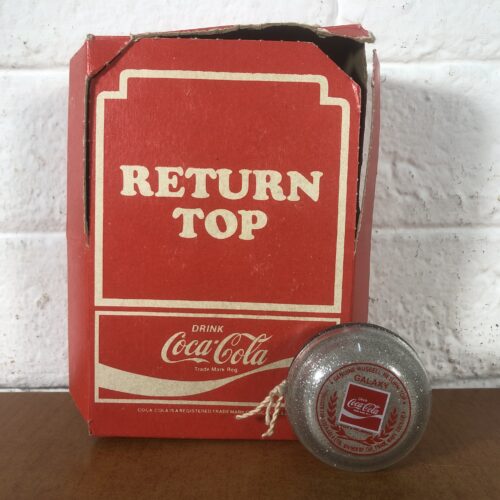 Vintage Genuine Russell Return Top Coca Cola Galaxy Yo-Yo with Original Box