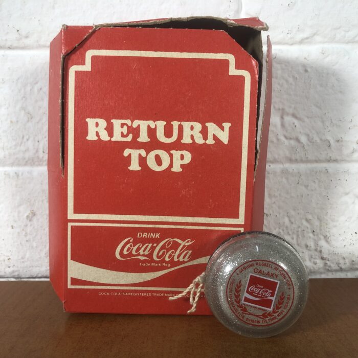 Vintage Genuine Russell Return Top Coca Cola Galaxy Yo-Yo with Original Box