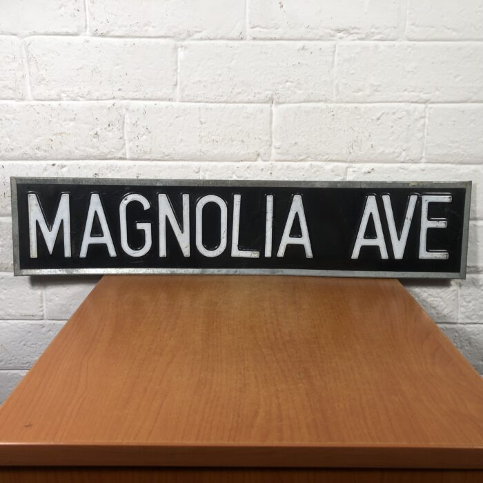 Vintage 'Magnolia Ave' Sign