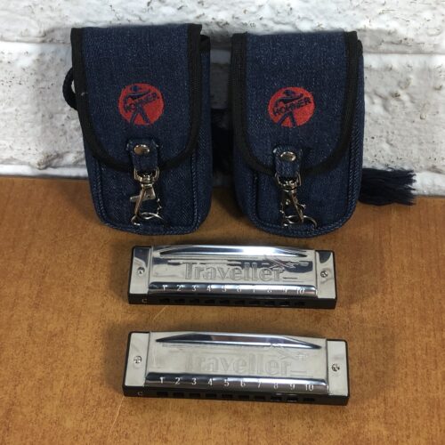 Vintage Hohner Traveller Harmonicas in Original Cases