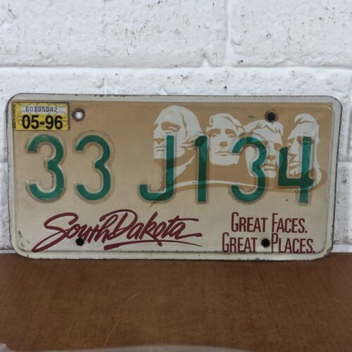 Vintage South Dakota USA Number Plate