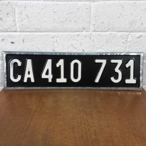 Vintage Number Plate