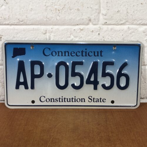 Vintage Connecticut USA Number Plate