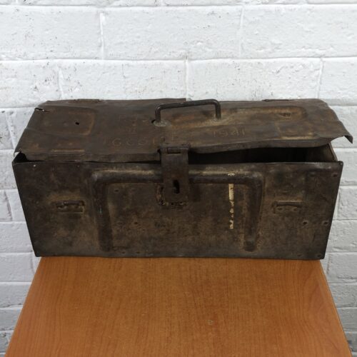 Vintage World War 2 Military Metal Kist