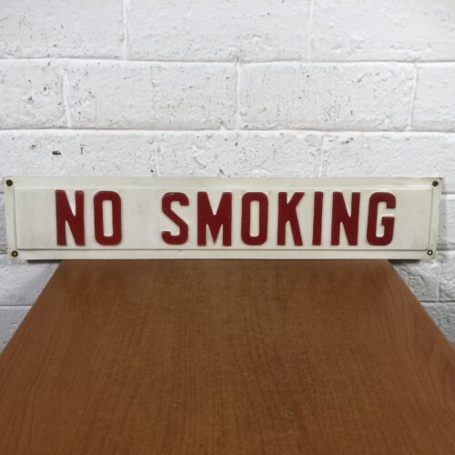 Vintage 'No Smoking' Sign