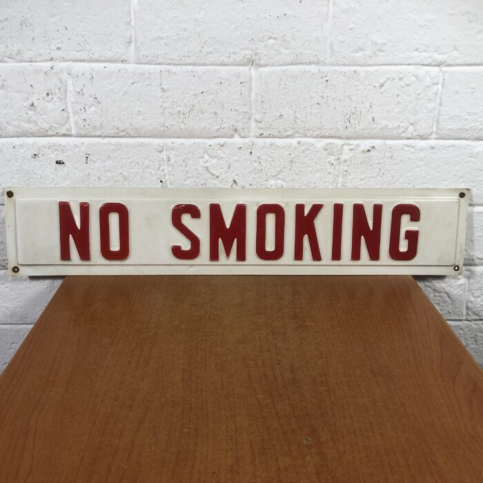 Vintage 'No Smoking' Sign