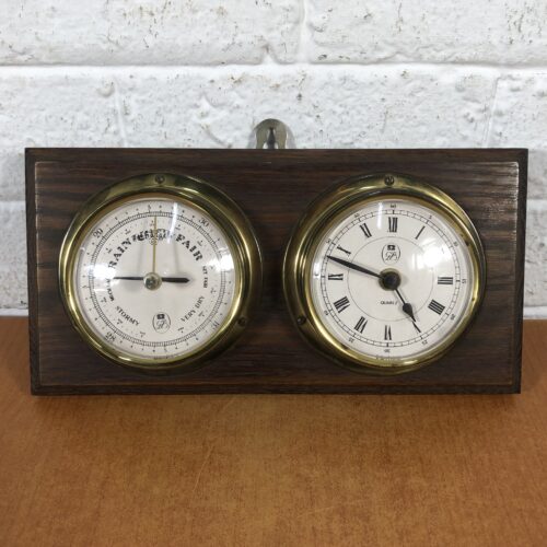 Vintage Barometer & Clock