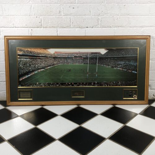 Large Framed Print of "The Drop" 1995 Rugby World Cup