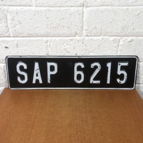 Vintage Number Plate