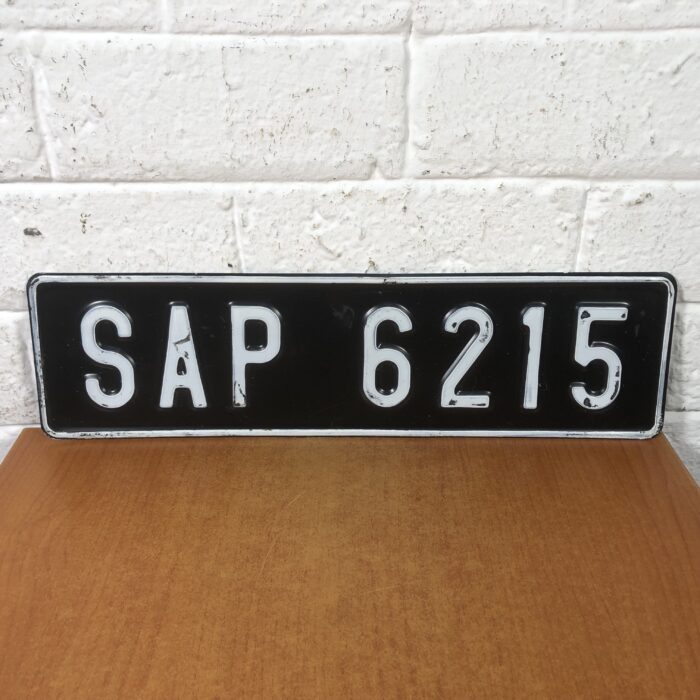 Vintage Number Plate