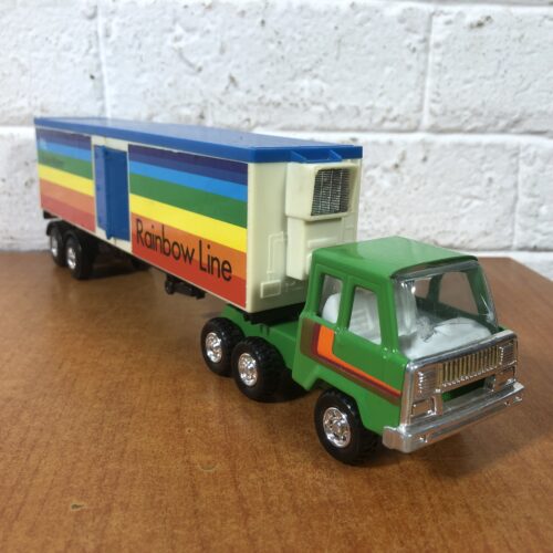 Rainbow Line Semi-Truck & Trailer Model