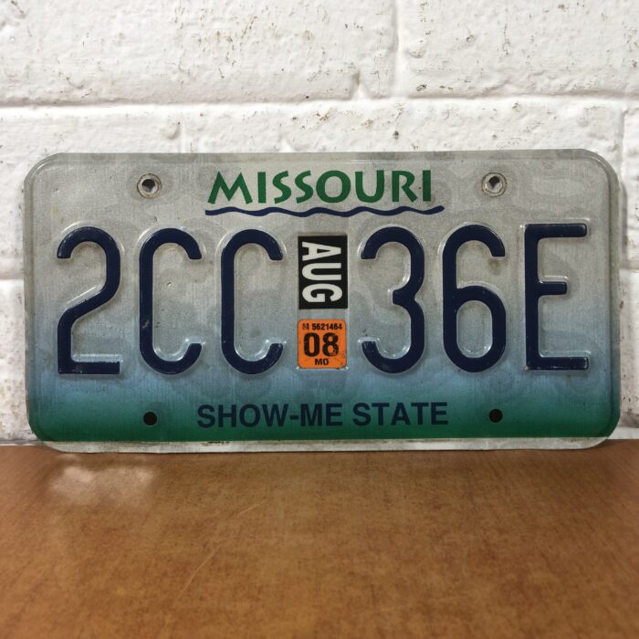 Missouri USA Number Plate
