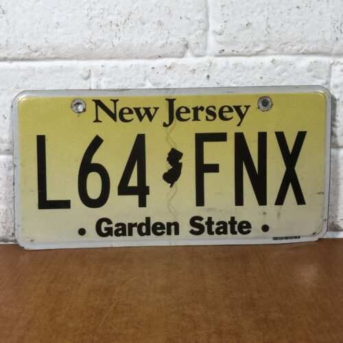 New Jersey USA Number Plate
