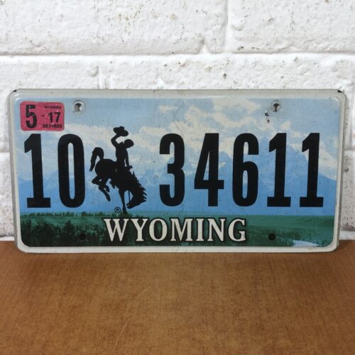 Wyoming USA Number Plate
