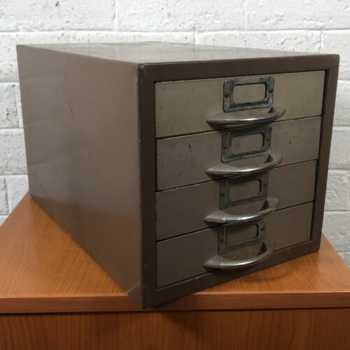 Vintage Metal Filing Drawer