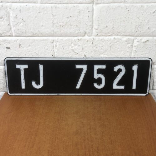Vintage Number Plate