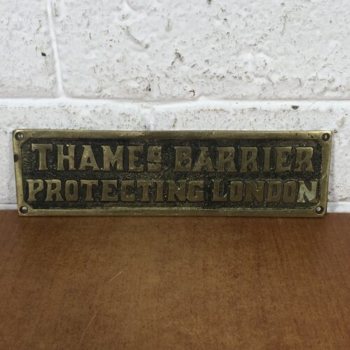 Vintage Brass Sign