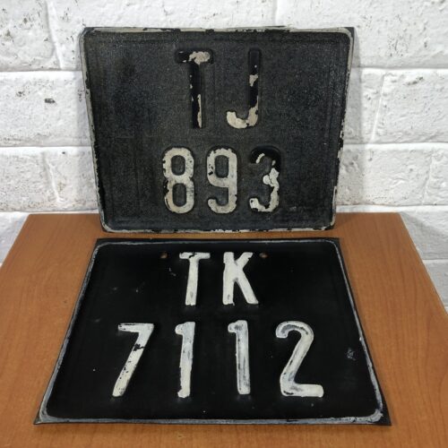 Vintage Number Plates