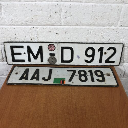 Foreign Vintage Number Plates