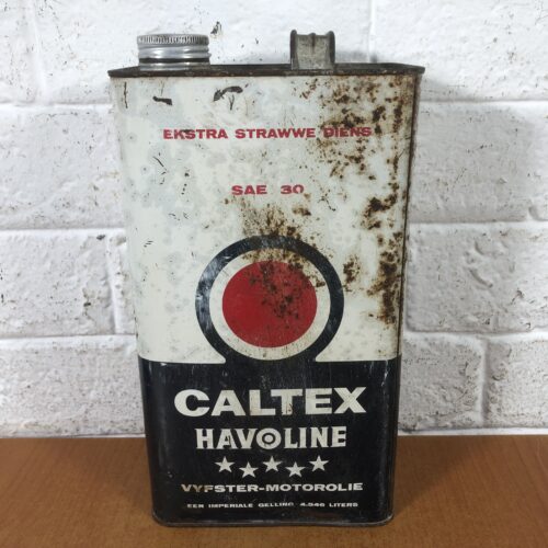 Vintage Caltex Motor Oil Container