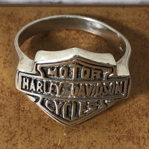 Sterling Silver Harley Davidson Ring (7.7g)