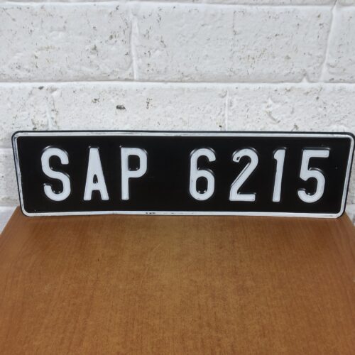 Vintage Number Plate