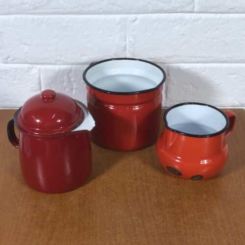 Vintage Red Enamel Collection (Made in Poland)