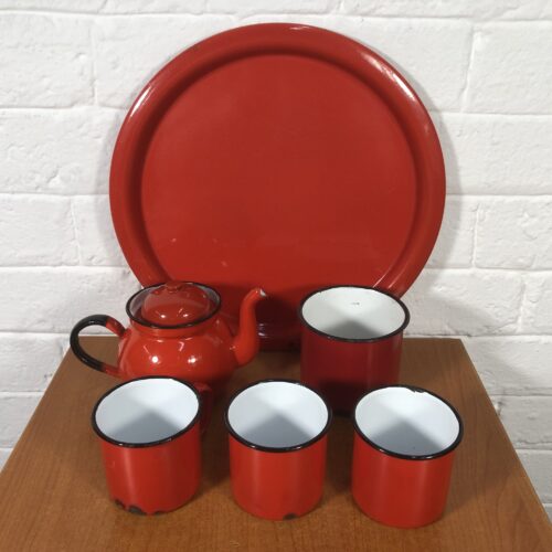 Vintage Red Enamel Collection (Made in Poland)
