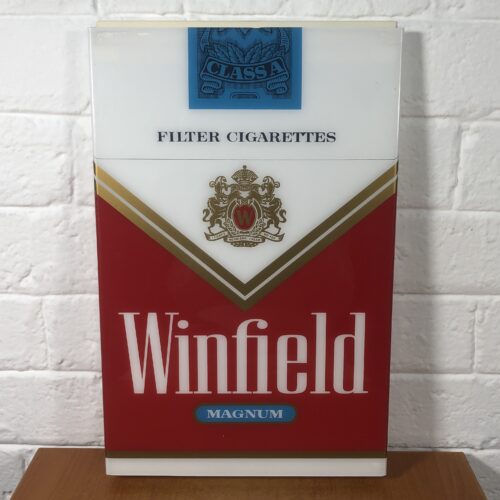 Vintage Winfield Cigarettes Perspex Sign