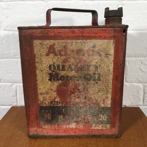 Vintage Atlantic Motor Oil Container (with Brass Cap)