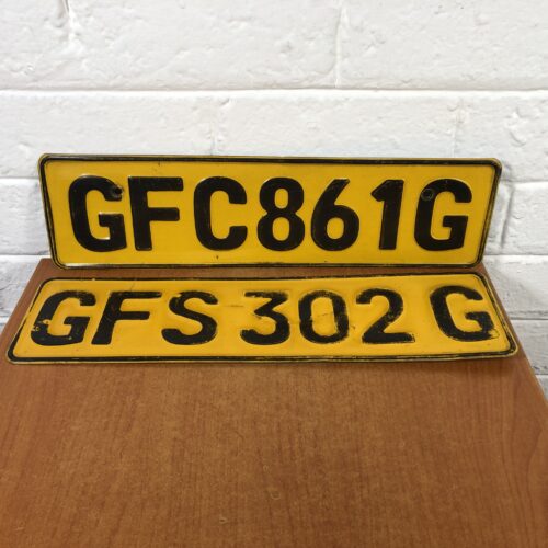Vintage Number Plates