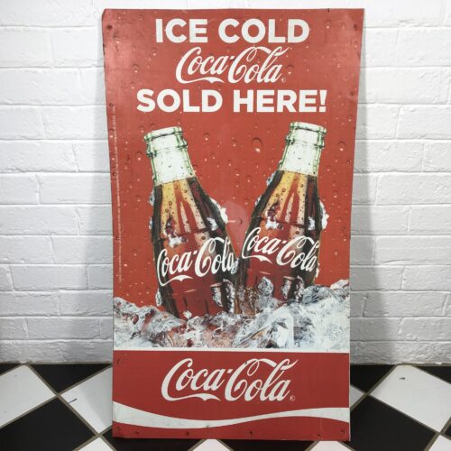 Large Metal Coca Cola Sign