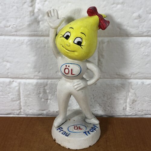 Vintage Cast Iron Frau Tropf Öl Drop Money Bank