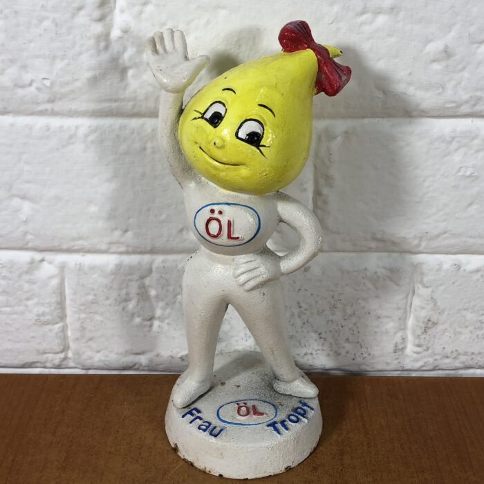 Vintage Cast Iron Frau Tropf Öl Drop Money Bank