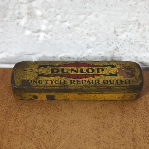 Vintage Dunlop Motorcycle Repair Outfit Tin