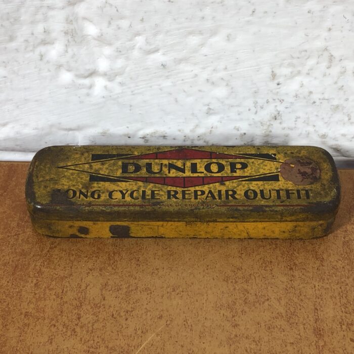 Vintage Dunlop Motorcycle Repair Outfit Tin