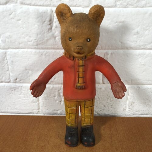 Vintage Rupert the Bear Rubber Toy