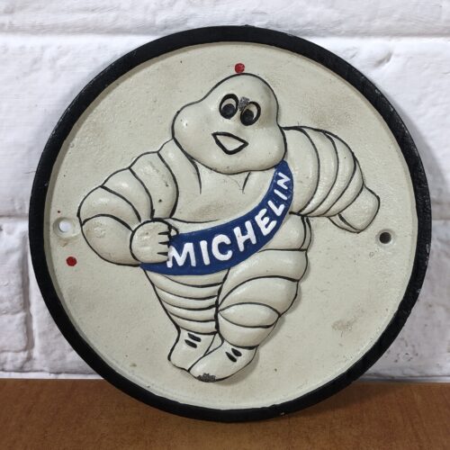 Vintage Cast Iron Michelin Sign