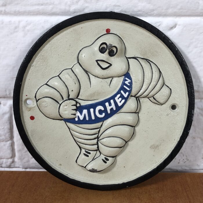 Vintage Cast Iron Michelin Sign